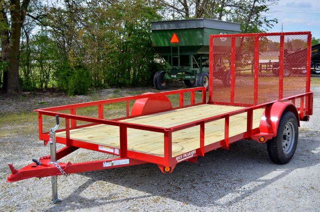 2012 Rice Trailers 76in x 12ft Utility Trailer with Ramp Gate for sale