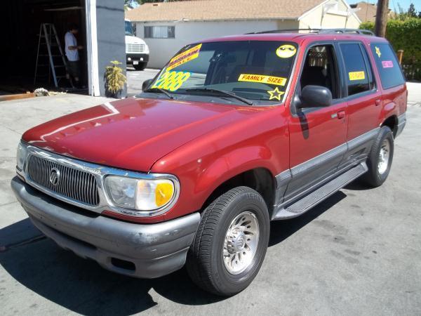 1999 MERCURY MOUNTAINEER red this is a  red 1999 mercury mountaineer 4 door wagon auto v6 40l s