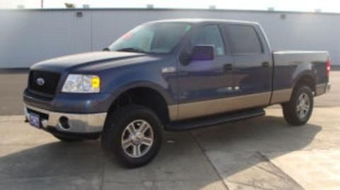 2006 FORD F150 XLT, blue?tan, 4 ...