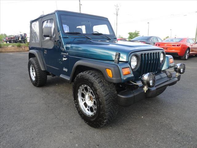 1997 JEEP WRANGLER SPORT blue driver air bag passenger air bag amfm stereo four wheel drive v